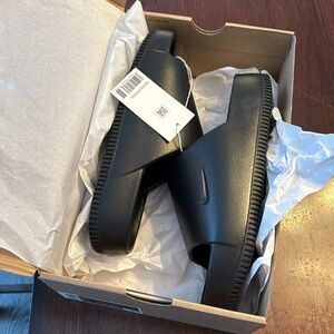 Nike calm slides black